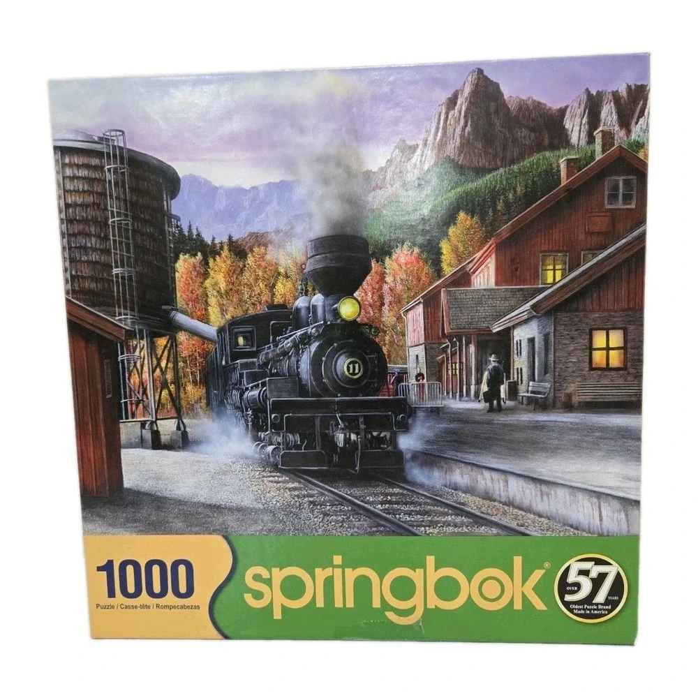 Springbok 1000 Piece Jigsaw Puzzle - Mountain Express (24